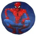 Produktbild: sarcia.eu Marvel Spider-Man WEICHES Dekoratives Kissen, rund, aus Velours für das Kinderzimmer 33cm Oeko-TEX (G)