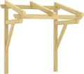 Produktbild: vidaXL Türvordach 100x100x80 cm Massivholz Kiefer Imprägniert