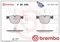 Produktbild: Brembo P06050 Bremsbelagsatz für Scheibenbremse Bremsbelagsatz für BMW