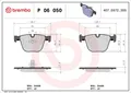 Produktbild: BREMBO Bremsbelagsatz, Scheibenbremse P 06 050 für BMW
