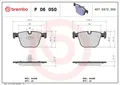 Produktbild: BREMBO P 06 050 Bremsbelagsatz, Scheibenbremse für BMW