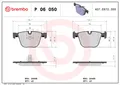 Produktbild: Bremsbelagsatz hinten BREMBO P 06 050