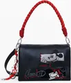 Produktbild: Schwarze Damenschultertasche mit Mickey-Motiv – vielseitig & stylisch