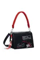 Produktbild: Desigual Umhängetasche Schultertasche Mickey Rock Dortmund Flap Bag Black schwarz