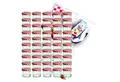 Produktbild: MamboCat Einmachglas 50er Set Sturzglas 125 ml Marmeladenglas To 66 rot karierter Deckel, Glas