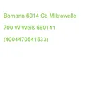 Produktbild: Bomann 6014 Cb Mikrowelle 700 W Weiß 660141 (4004470541533)
