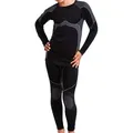Produktbild: Gomati Thermohose Kinder Thermo Unterwäsche Set - Seamless Funktionswäsche grau|schwarz 134-140
