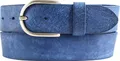 Produktbild: BELTINGER Damen-Gürtel aus weichem Vollrindleder Vintage-Look 4 cm | Jeans-Gürtel für Damen 40mm | Ledergürtel Used-Look | Blau 120cm