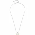 Produktbild: JEWELS BY LEONARDO Halskette Pirella • Schlangen-Kette aus silberfarbenem Edelstahl • Anhänger aus Perlmutt in goldfarbener Einfassung • 45-50 cm Länge • Schmuck Geschenk für Frauen • 023203