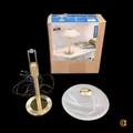 Produktbild: Paul Neuhaus Tischleuchte Enova LED Lampe dimmbar messing weiß 28cm - Sehr Gut