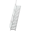 Produktbild: MUNK Aluminium-Treppe Stufen 45° 18 Stufen