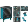 Produktbild: Hazet Werkstattwagen Assistent, Schubladen, Flach: 5 X 81 X 522 X 398 Mm, Schubladen, Hoch: 2 X 166 X 522 X 398 Mm, Anzahl Werkzeuge: 220, Art.nr. 179
