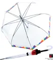 Produktbild: Knirps Damen Stockschirm C.760 transparent Glockenschirm durchsichtig Pride