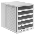 Produktbild: HAN Schubladenbox Schrank-Set lichtgrau 1401-11, DIN A4 mit 5 Schubladen, 1 St.