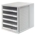 Produktbild: Ablagebox mit 5 offene Fächer grau Schubladenbox 1401 Schrank-Set HAN