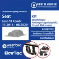 Produktbild: Für SEAT Leon ST Kombi Typ 5F8 11.2016-08.2020 AHK abn +13pol spez E-Satz TOP