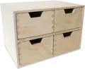 Produktbild: Creative Deco Schubladen-Box aus | 4 Schubladen | 28,5 x 20 x 19 cm (+/- 1 cm)
