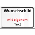 Produktbild: INDIGOS UG - Schilder selbst gestalten - Schild personalisiert aus Aluverbundplatte - 5 Größen mit Wunschtext oder Namen - für Garage, Parkplatz, Schule, Firma, Hotel, Carport