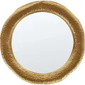 Produktbild: Beliani - Wandspiegel Gold Metall ⌀ 68 Cm Antik-optik Mit Breitem Rahmen Rund Modern Wohnaccessoire Wohnzimmer Schlafzimmer Wohnbereich Bad Deko