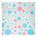 Produktbild: Geschenkpapier Blau/Rosa Punkte, 4mtr.