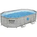 Produktbild: BESTWAY ovaler Röhrenpool 4,88 x 3,05 x 1,07 m Power Steel Vista (Sandfilter) - 56946