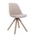 Produktbild: CLP Drehstuhl, Creme, Textil, 48x84x56 cm, Esszimmer, Stühle, Esszimmerstühle, Vierfußstühle