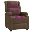 Produktbild: vidaXL Massagesessel Massagesessel Braun Stoff (1-St)