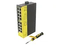 Produktbild: SW-7416 Switch Ethernet unverwaltet Portanzahl: 16 5-30VDC RJ45 SW BRAINBOXES
