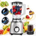 Produktbild: 2 in 1 Standmixer Mixer Smoothie Maker Multifunktion Crusher edelstahl Blender