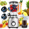 Produktbild: 2 in 1 Standmixer Mixer Smoothie Maker Multifunktion Crusher edelstahl Blender