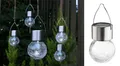 Produktbild: Solar Hängelampe Edelstahl Solarhängelampe Solarlampe Lampe 5er Set Ø 6cm H10cm