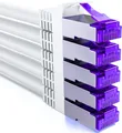 Produktbild: deleyCON 5x 2m CAT7 Netzwerkkabel - 10 Gigabit - RJ45 Patchkabel Ethernet Kabel (Kupfer, SFTP PiMF Schirmung) - LAN DSL Switch Modem Router Patchpanel CAT7 CAT6 CAT5 - Weiß
