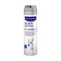 Produktbild: Hansaplast Silver Active Fußspray 150ml Anti-Transpirant 72h Schutz Fußgeruch
