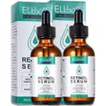 Produktbild: Retinol Serum mit Vitamin E Anti Falten Anti-Aging Gesichtsserum Bio Vegan, 2x 60ml
