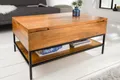 Produktbild: riess-ambiente Couchtisch FACTORY LIFTUP 80cm natur, Wohnzimmer · Massivholz · Metall · eckig · mit Fach · Industrial
