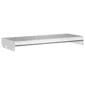 Produktbild: vidaXL Gitterroststufe, Geschweißt Treppenstufe mit Anti-Rutsch-Kanten, Metallstufe Wetter- und verschleißfest, Stufe Treppe, 60x24x7 cm Verzinkter Stahl