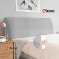 Produktbild: Caijin Bett Kopfstück Abdeckung Grau Hellgrau, 120 - 140 CM 180 203 Sofa Leinen