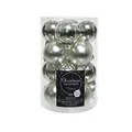 Produktbild: Mini-Glaskugeln, Glanz/matt, 35 mm, 16 Kugeln/Dose, Farbe: Silber