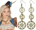 Produktbild: Steampunk Zahnräder Ohrringe, Karneval, Cosplay, Ball, 2 Stück.