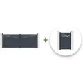 Produktbild: Casanoov - Halti 400 X 160 Cm Flügeltor-paket + Halti 100p160 Cm Grey Tor