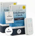 Produktbild: ASPILOS Influenza-Schnelltest 3-in-1 Corona & Influenza A/B Selbsttest für Zuhause in 15 Min 4er Set, präzise & sicher, Erkältungstest, 4er Pack, zum selbst durchführen, 2-tlg., Erkältungscheck, Covid Test, Influenza Schnelltest, Nasenabstrich