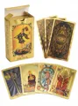 Produktbild: Zweisprachige Tarotkarten, 78 Karten in Spanisch und Englisch, Mystisches Dec...
