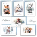 Produktbild: 12 Weihnachtskarten Tiere 