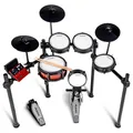 Produktbild: Alesis Nitro Pro E Schlagzeug mit leisen Dual Zone Mesh Pads, 500+ authentischen BFD-Sounds, Bluetooth, Drumeo, USB-MIDI, Double Kick kompatibel