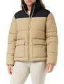 Produktbild: Champion Damen Legacy Outdoor W Crickle Nylon High-Neck Gepolsterte Jacke, Sandbraun/Schwarz, M