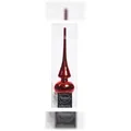 Produktbild: Christbaumschmuck Christbaumspitze Glas Ø 6 x 26 cm rot glänzend