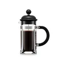 Produktbild: BODUM CAFFETTIERA 3 Tassen French Press Kaffeebereiter aus Glas mit Edelstahlfilter für 350ml Kaffee - Schwarz