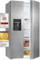Produktbild: Exquisit Side by Side SBS520-CF-040E inoxlook | 513 l Nutzinhalt | Edelstahloptik