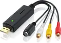 Produktbild: Aplic USB Audio Video Grabber - VHS - Videoadapter zur Bearbeitung, USB zu S-Video, Composite, Cinch