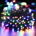 Produktbild: 100 LED Lichterkette Außen Bunt Batterie Lichterkette Innen Weihnachtsbeleuch...